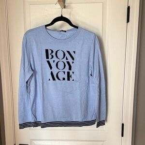 Talbots Blue Bonvoyage Sweater